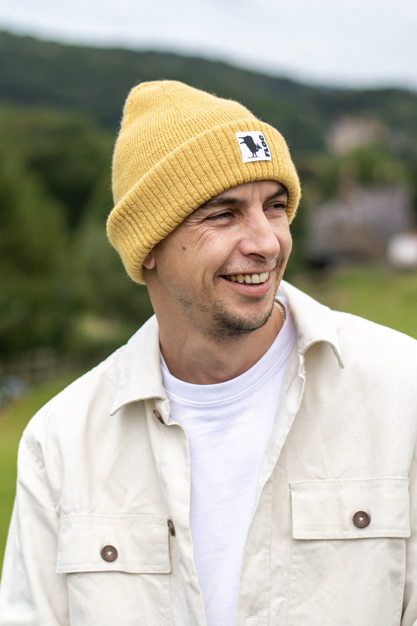 DOUBLE CUFF BEANIE - BUTTER
