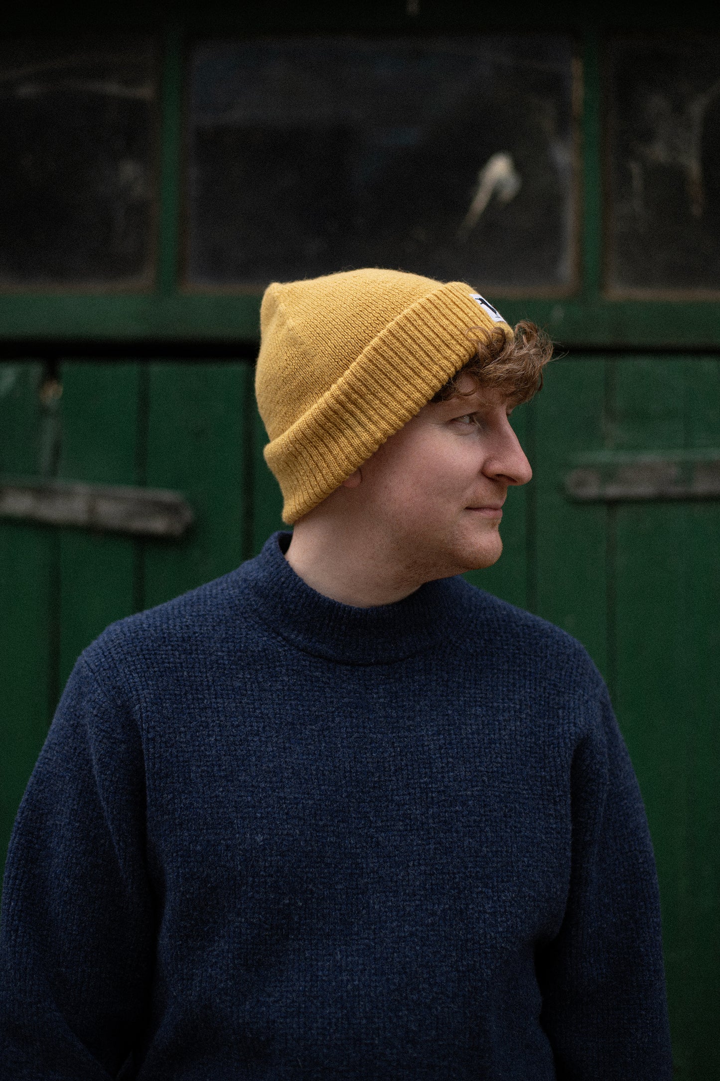 DOUBLE CUFF BEANIE - BUTTER
