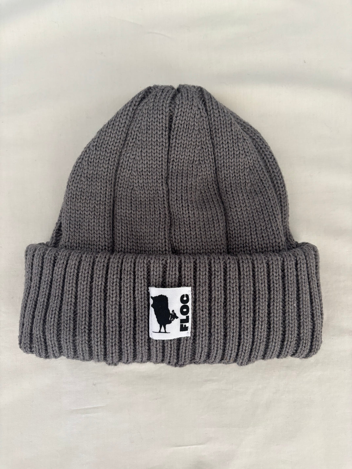 "NEW" - 12X2 RIBBED BEANIE - SLATE